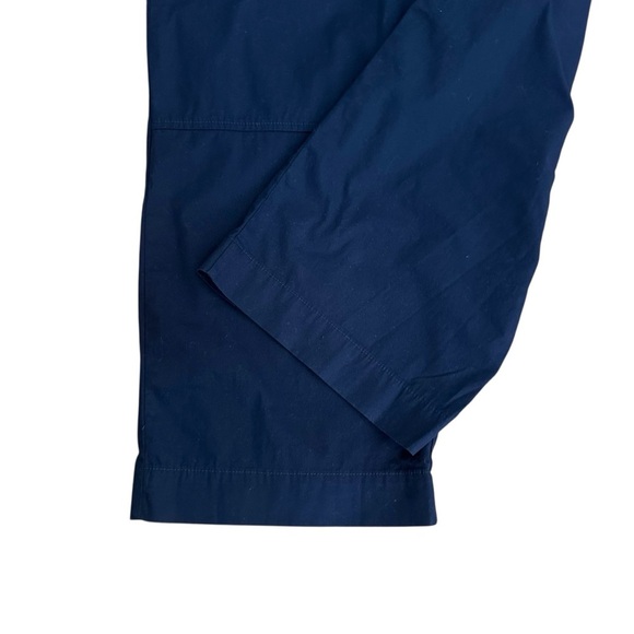 BANANA REPUBLIC Navy Blue Poplin Straight Leg Pants Modern Basic Casual Chic 8 - Picture 4 of 14